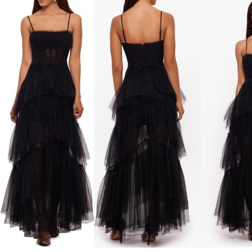 Betsy & Adam tiered tulle dress